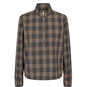Nukamala zip shirt N�mph, dark grey melange