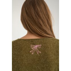 Nuyppa embroidery pullover N�mph, fir green