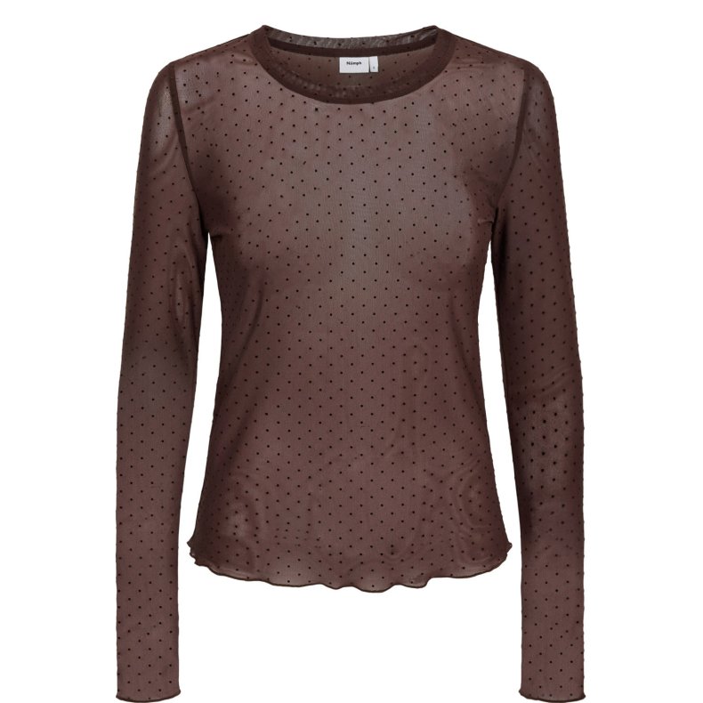 Nujinnie blouse N�mph, chocolate plum