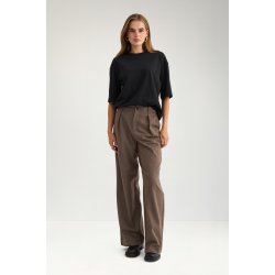 Nulippa straight pants N�mph, chocolate plum
