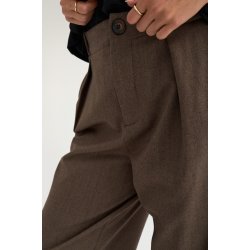 Nulippa straight pants N�mph, chocolate plum