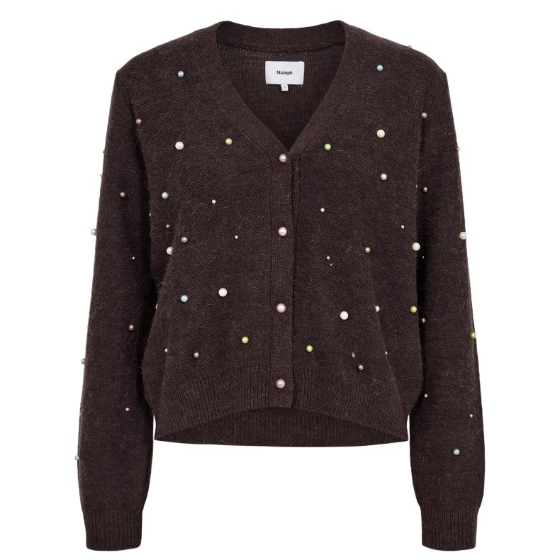Nubidda cardigan N�mph, chocolate plum