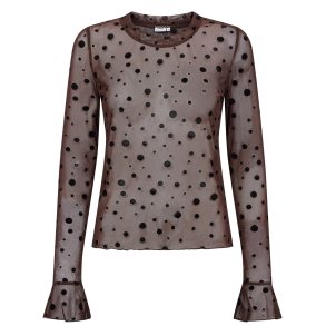 Nuevita ls mesh blouse N�mph, chocolate plum