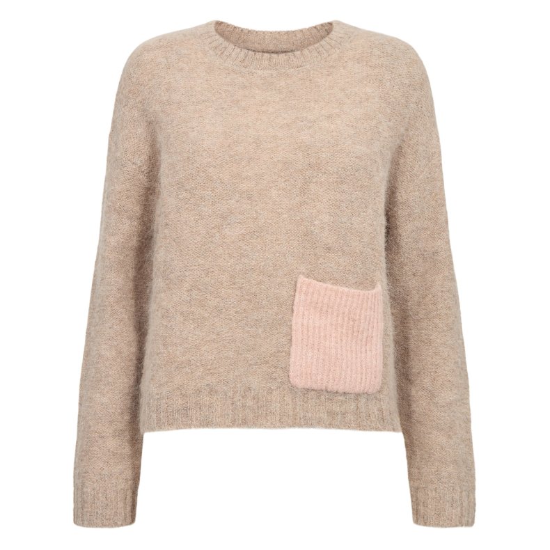 Nusalia pullover N�mph, sesame melange