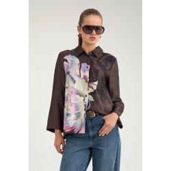 Nucrisa boxy shirt N�mph, black coffee