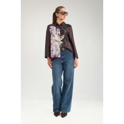 Nucrisa boxy shirt N�mph, black coffee