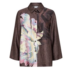 Nucrisa boxy shirt N�mph, black coffee