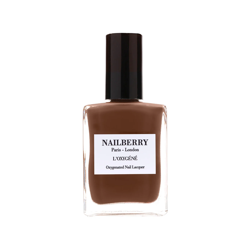 Nuts about you nailpolish fra Nailberry L�Oxyg�n�, toasted nutty brown