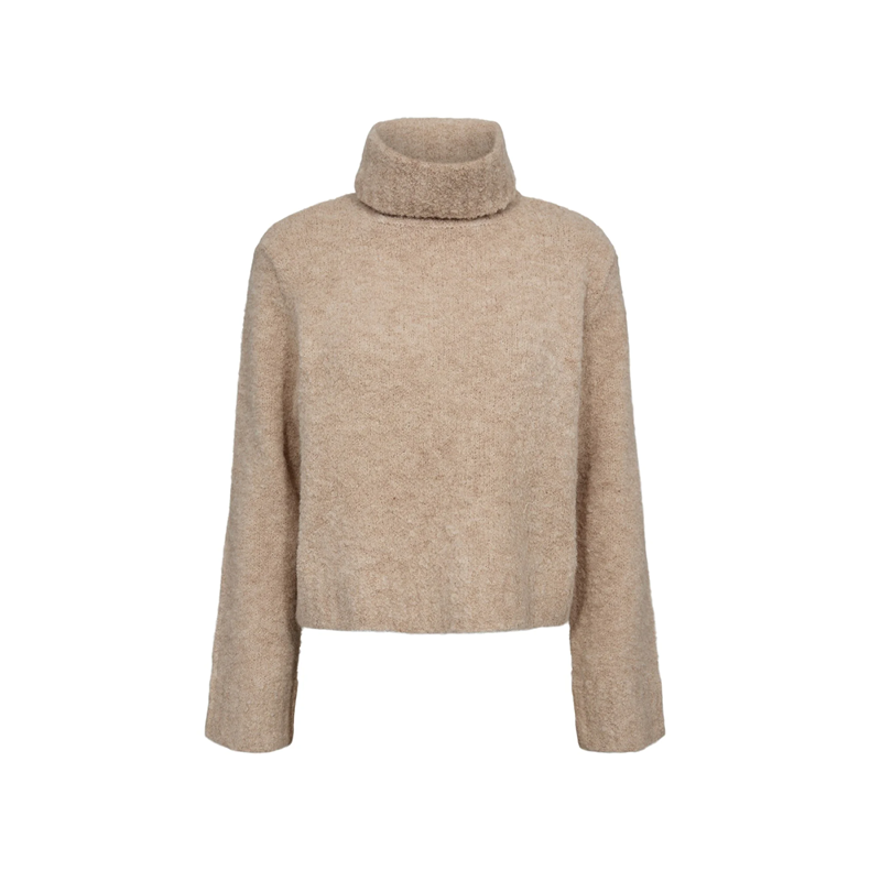 Nuwilla cropped pullover Nmph, birch melange
