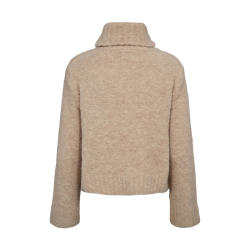 Nuwilla cropped pullover Nmph, birch melange