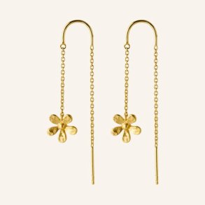 Wild poppy earchains Pernille Corydon, gold