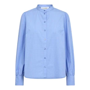 Elona check shirt Co'Couture, pale blue