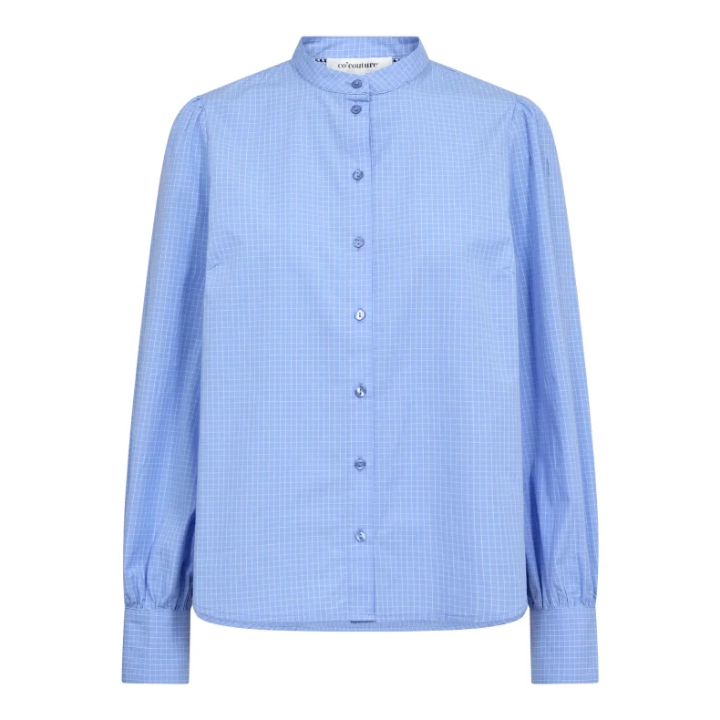 Elona check shirt Co'Couture, pale blue