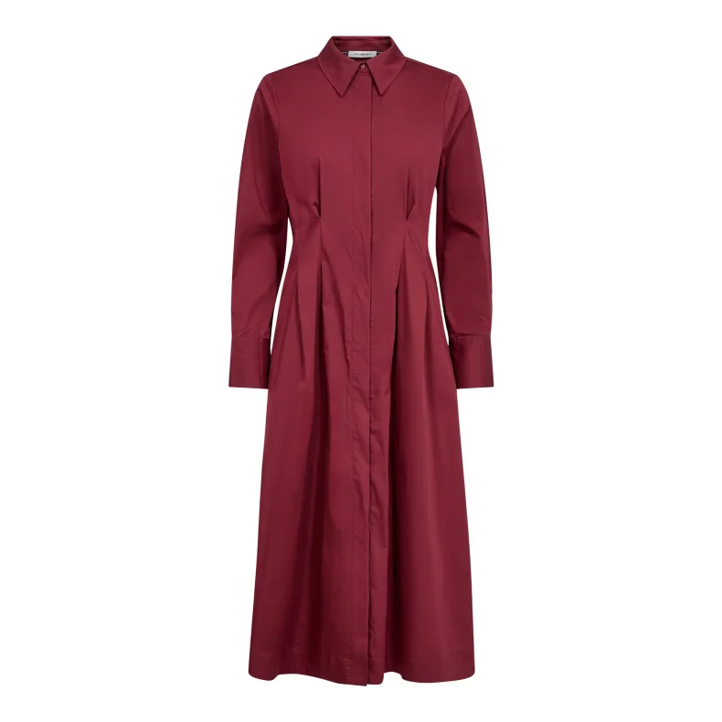 Sanna shirt long dress Co'Couture, berry red