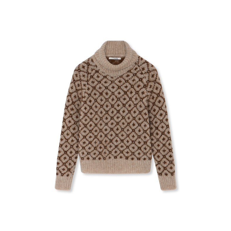 Camelia sweater SibinLinnebjerg, light melange sand/hazel