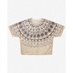 Vunny knit Munthe, print camel
