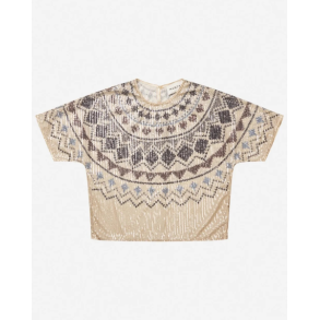 Vunny knit Munthe, print camel
