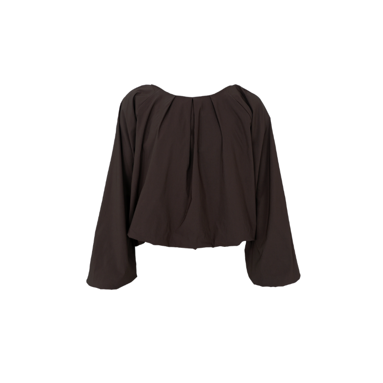 Bcdavina balloon blouse Black Colour, coffee