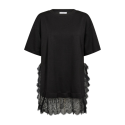 Larson mix lace t-shirt CoCouture, black