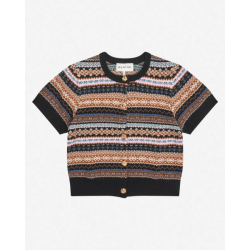 Coraline knit cardigan Munthe, mix black