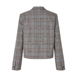 Benni blazer Baum und Pferdgarten, grey mini check
