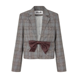 Benni blazer Baum und Pferdgarten, grey mini check
