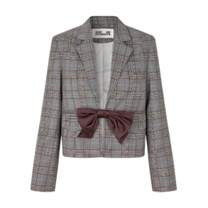Benni blazer Baum und Pferdgarten, grey mini check