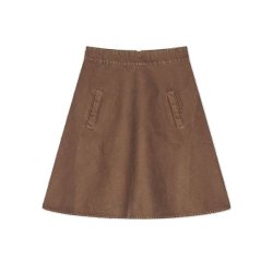 Soil denim stelly skirt Mads N�rgaard, cocoa