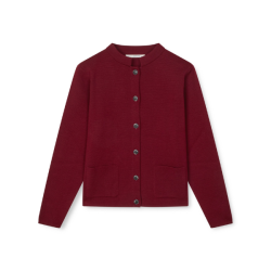 Dell cardigan SibinLinnebjerg, burgundy