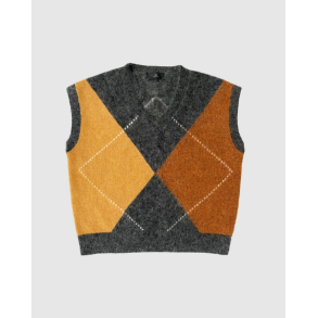 Venus harlekin waistcoat WithBlack, Desert Camel