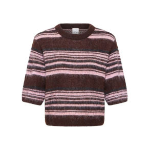 Ihhallo ss pullover ICHI,  Fudge W Pink Stripes