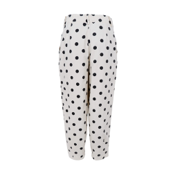 Black Colour Ellie barrel pant, white dot