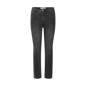 Felicia denim stretch skinny cropped pants Rabens Saloner, washed black denim
