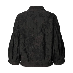 Candie  clipped shirt jacket Rabens Saloner, pirate black
