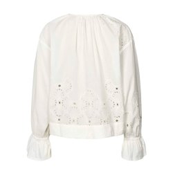 Blossom supersize anglaise blouse Rabens Saloner, white swan
