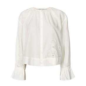 Blossom supersize anglaise blouse Rabens Saloner, white swan