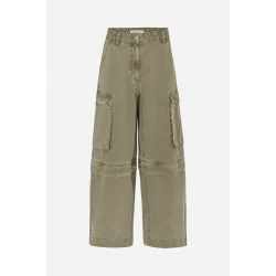 Frema canvas cargo pants Rabens Saloner, washed sage