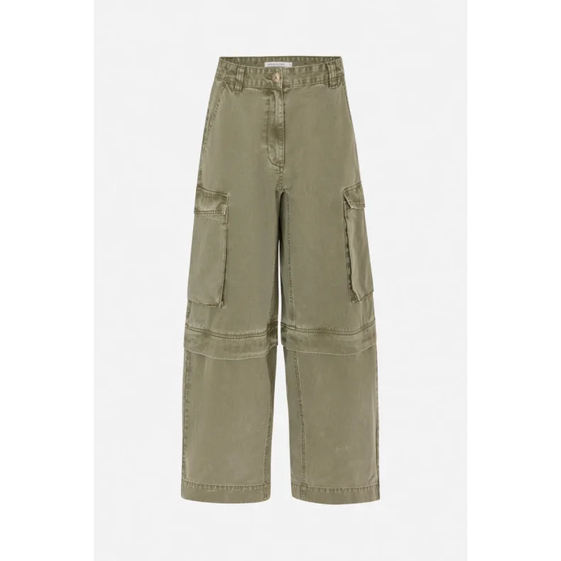 Frema canvas cargo pants Rabens Saloner, washed sage