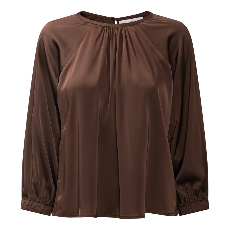 Rachel blouse Karmamia, semi rich brown