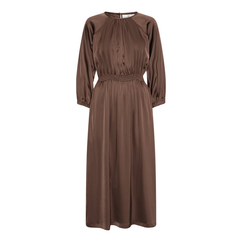 Rachel dress Karmamia, semi rich brown