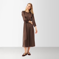 Rachel dress Karmamia, semi rich brown