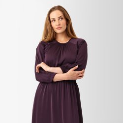 Rachel dress Karmamia, semi rich plum