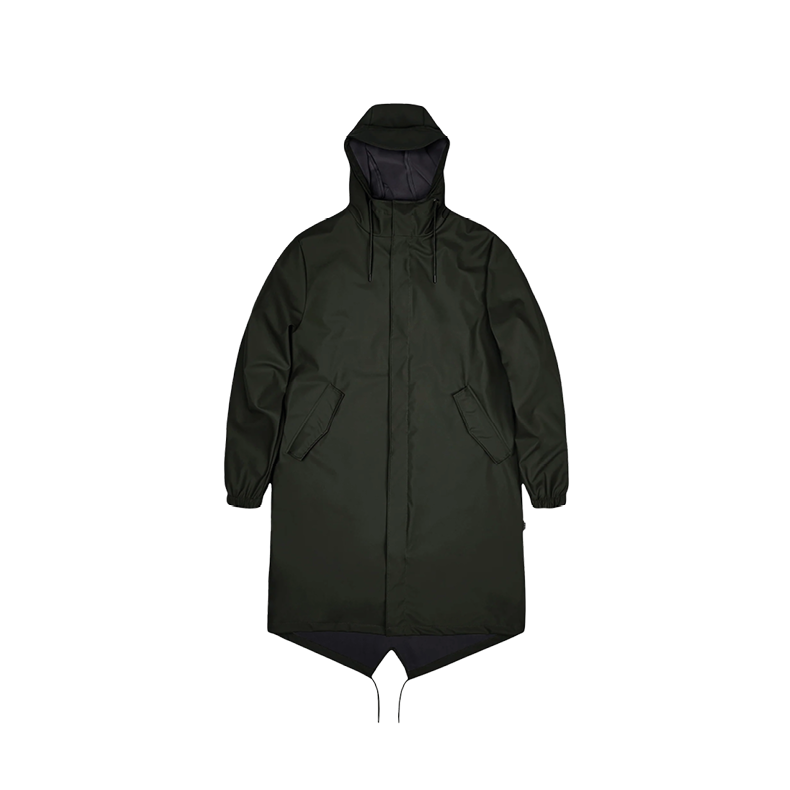 Fishtail parka jacket w3 Rains, green