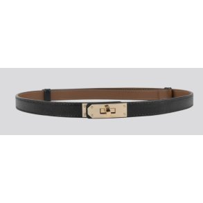 Ringo belt gold Pliss� Copenhagen, black