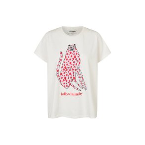 Roma ll cat t-shirt Lollys Laundry, white