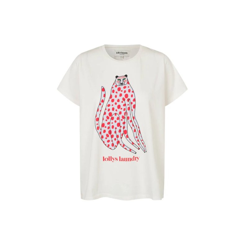 Roma ll cat t-shirt Lollys Laundry, white