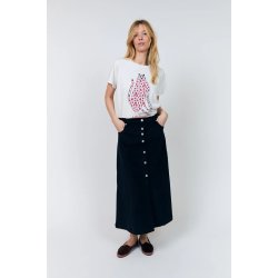 Roma ll cat t-shirt Lollys Laundry, white