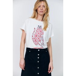 Roma ll cat t-shirt Lollys Laundry, white