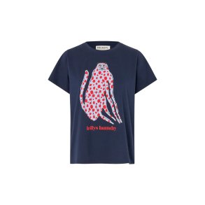 Roma ll cat t-shirt Lollys Laundry, dark blue