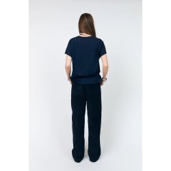 Roma ll cat t-shirt Lollys Laundry, dark blue